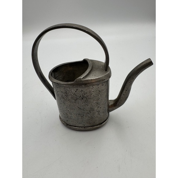EPU Peltro Other - Vintage EPU Peltro Italy 95% Zinn Pewter Miniature Watering Can Tulip Floral 4.5